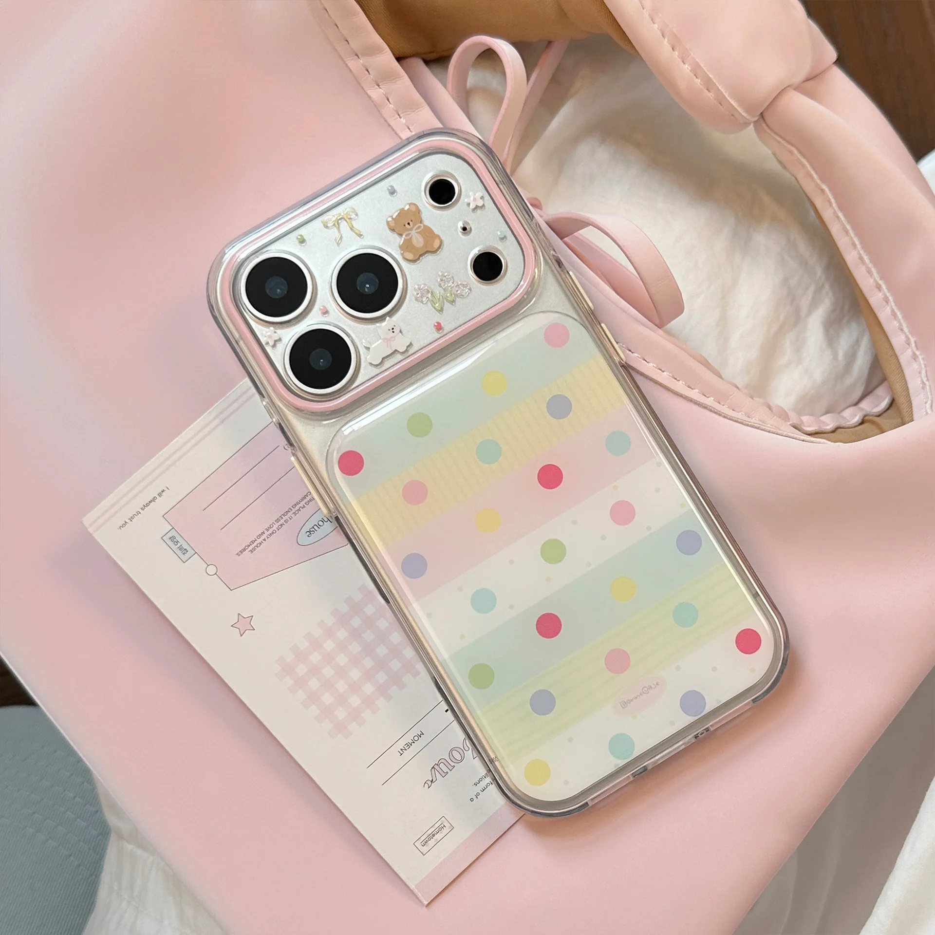 Korean Splicing Colorful Polka - огляд і ціна Phone Cases Polka Dot
