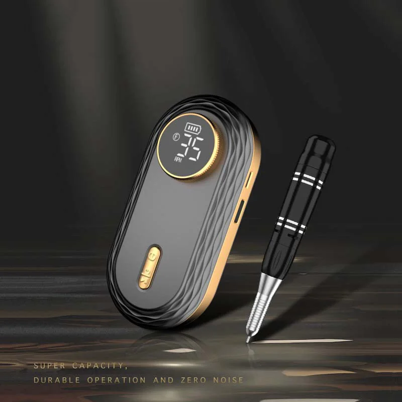 เครื่องขัดเล็บไฟฟ้าแบบชาร์จไฟได้35000รอบต่อนาทีเครื่องกำจัดเล็บเครื่องมือพิเศษสำหรับร้านทำเล็บมืออาชีพ