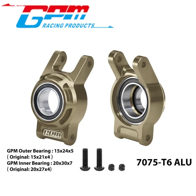 GPM TB8/022 7075 Alloy Rear Hub (Larger Bearings) For YIKONG YK7081 TB8 RC Upgrade