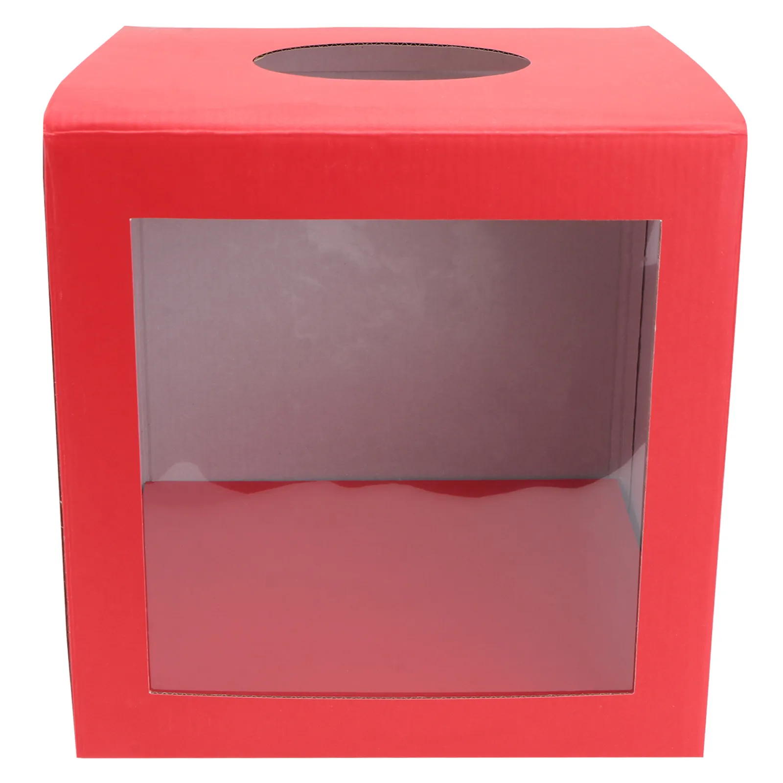 1Pcs Red Paper Lottery Box Reusable For Game Prop New Year Party Draw Prize Drawing Annual Meeting Event Compact
