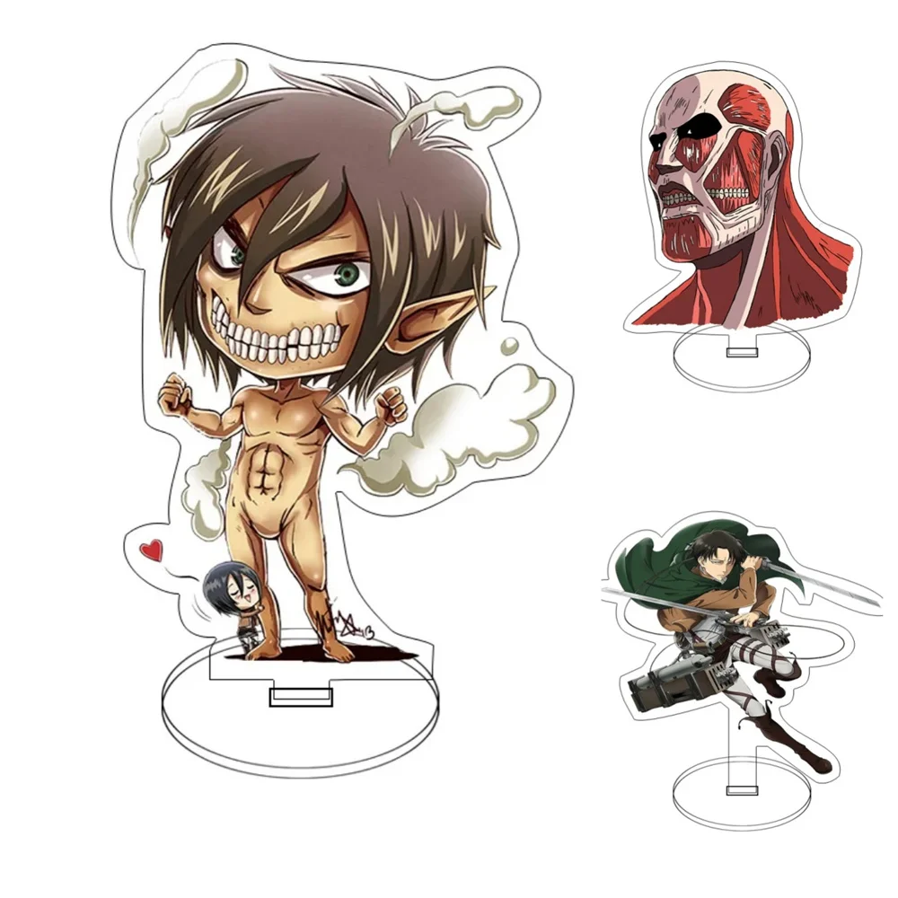 15CM Classic Japan Anime Attack on Titan  Acrylic Stand Model Cosplay Characters Ornament Accessories Goods Collection Gifts