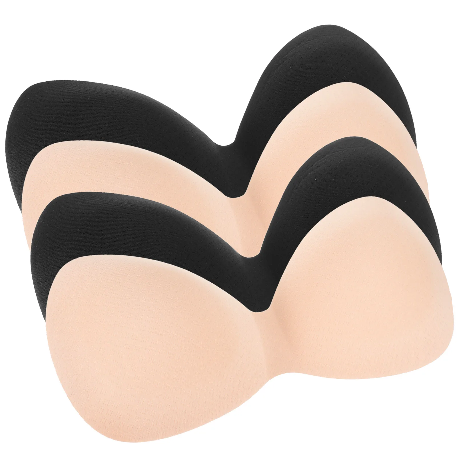 4 Pcs Backless Latex Cotton Breast Pad Miss Padded Nylon Sports Bra Padding Insert