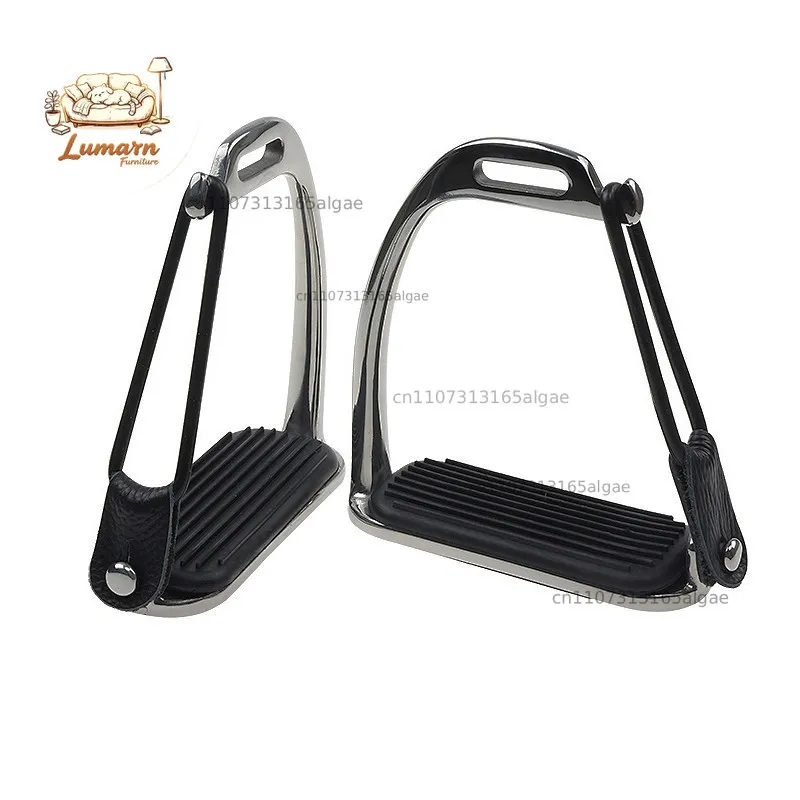 Stainless steel stirrup anti-jam foot safety stirrup inner width 120mm foot pedal with rubber anti-skid pad ST2101