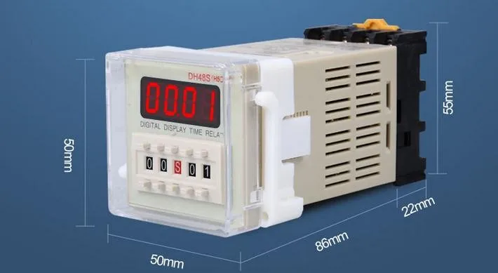 5 قطعة Aoyi DH48S-1Z الوقت التتابع 220 فولت الرقمية 24V12V380V 8 دبوس تأخير الوقت