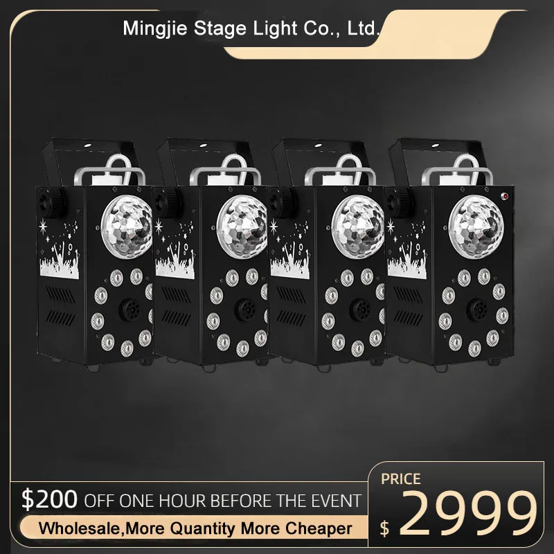 

Wholesale 700W Smoke Machine Disco Ball Remote Control Fogger LED RGB Stage Lighting Professional Fog Machine DJ Disco Party KTV