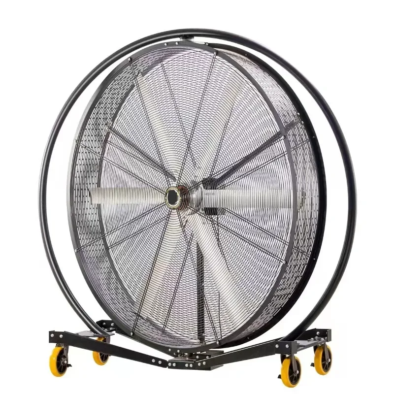 0.9m 1.5m 2m Electric Fan Low Power Pmsm Motor Big Moving Outdoor Industrial Standing Cooling Fan