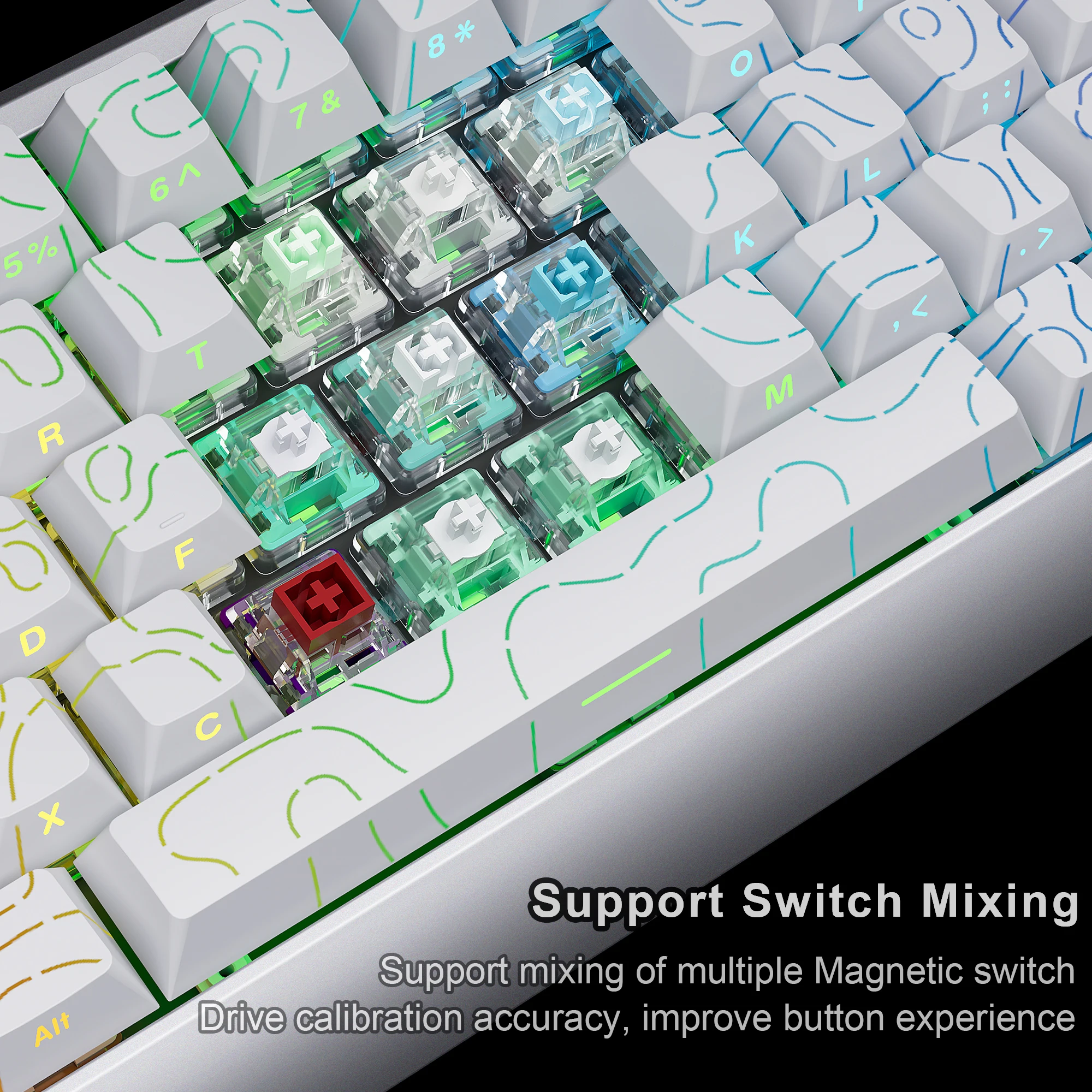 SKYLOONG GK61/GK68 HE Magnetic Keyboard Aluminum Case 8000hz RT0
