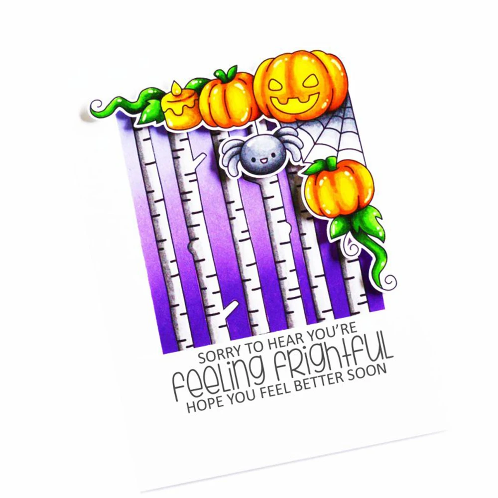 Scaredy Cat Stamp and Cutting Dies Treats Please Clear Stamps For DIY Scrapbooking Decoration Paper Craft Album Card Making