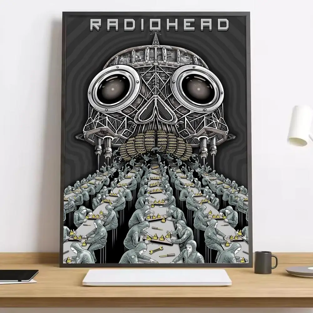 R-Radiohead Band Rainbow Painting Calligraphy HD-Leinwandposter für Wohnzimmer, Schlafzimmer, Bar, ästhetische Dekoration – Detail 6