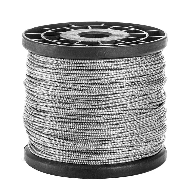

AED2-1/16Inch X 500Feet Wire Rope Cable, Outdoor Clothesline Aircraft Cable For Trellis