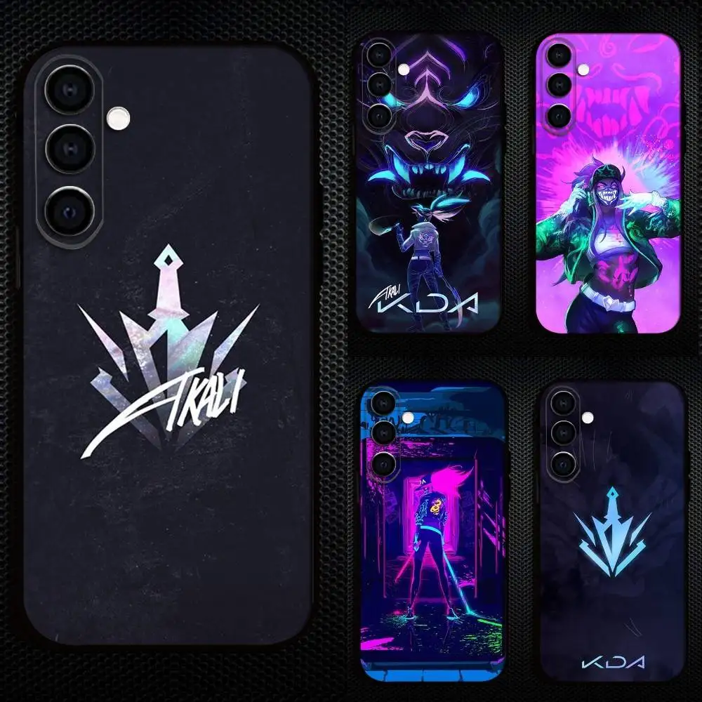 

Leagues Of Legend KDA A-Akali Phone Case For Samsung Galaxy A73,A72,A71,A70,A53,A52,A51,Others Soft Black Cover
