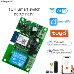 WIFI Tuya Smart Garage Gate interruttore motore di accesso alla porta elettrica, USB 5V DC 12V 24V 32V, modulo relè a impulsi a 1 / 4 canale, telecomando RF433