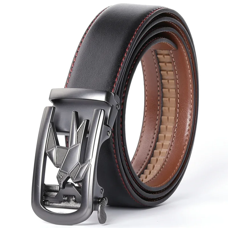 Plyesxale Designer ceintures hommes haute qualité ceinture homme ceinture en cuir hommes 2025 boucle automatique ceinture marron cinto masculino B53