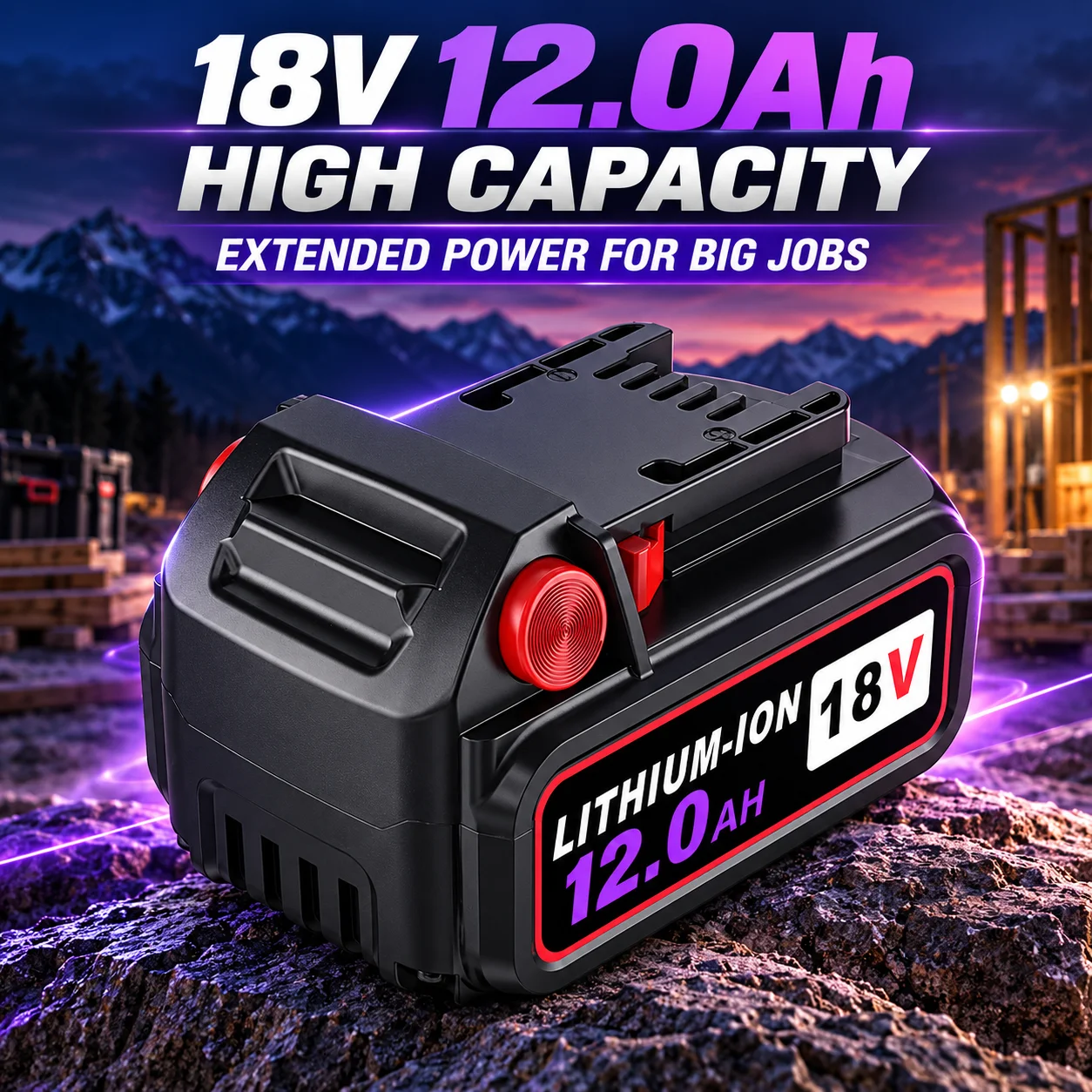 2Pack 8.0Ah M18 Replacement Battery for Milwaukee 18V Tools for Milwaukee M18 48-11-1880, 48-11-1852, 48-11-1862 Cordless Power Tool Batteries