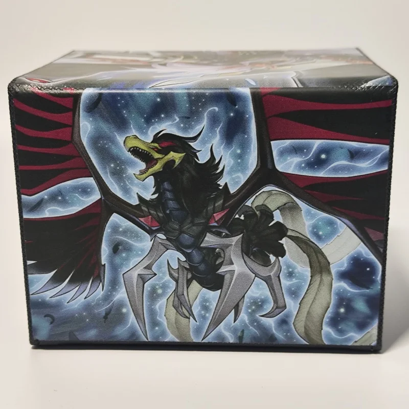 Yu-Gi-Oh Card Case Blackwing Full Armor Master Black-Winged Dragon Diy Leather Action Toy Figures Game Collection Storage Box