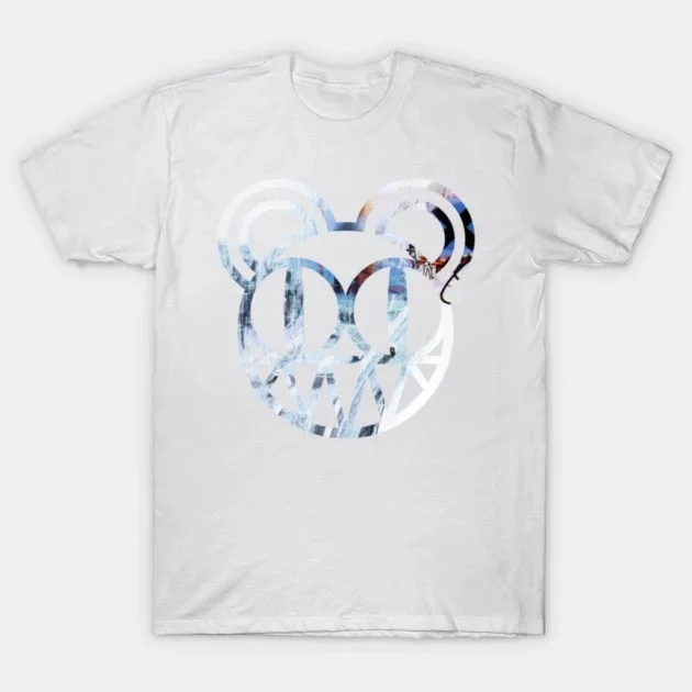 Radiohead Band 2026 Grafik-T-Shirt, Unisex Rundhalsausschnitt 100% Baumwolle Kurzarm, Y2K Übergroßes Vintage Mode Freizeit-T-Shirt