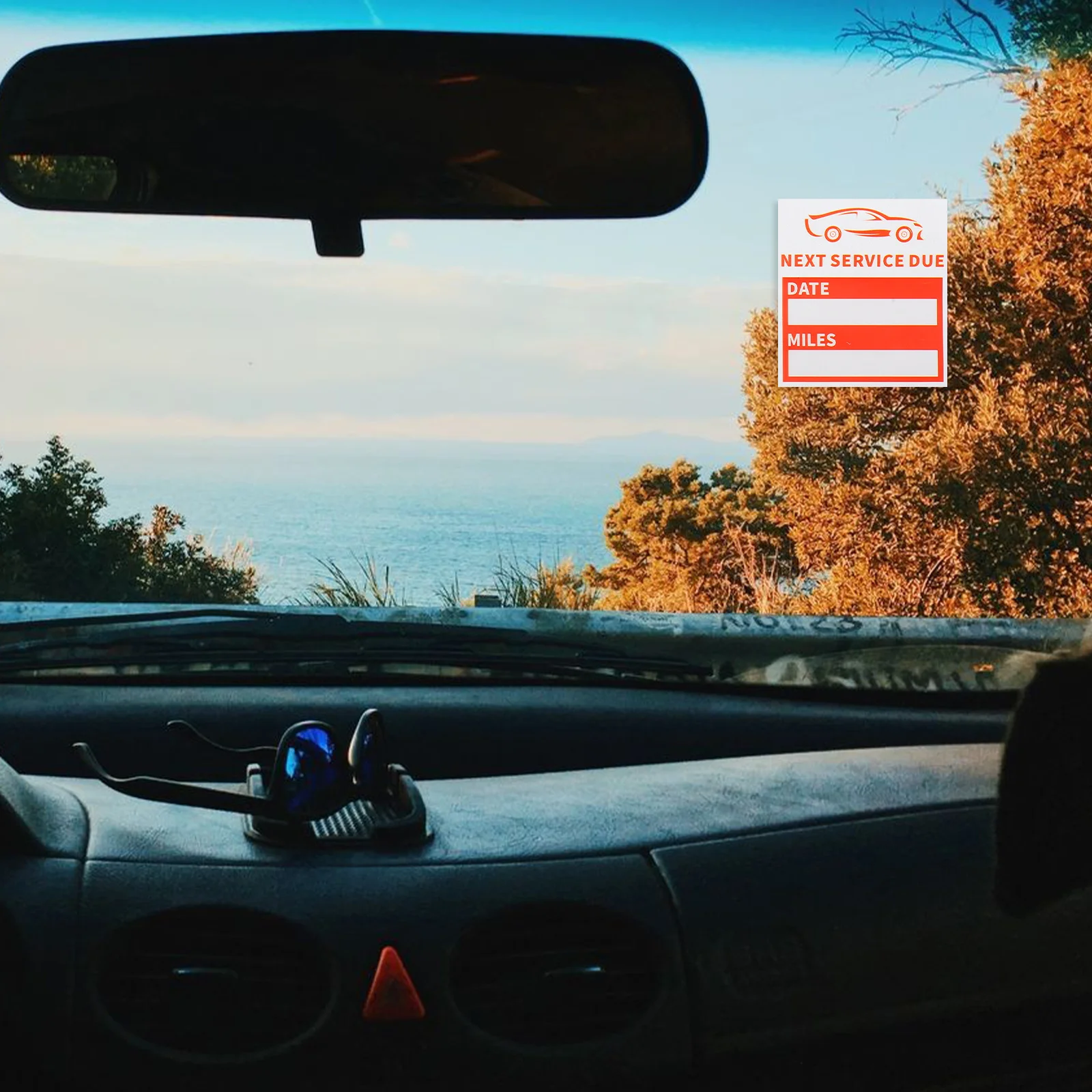 10 folhas próximo serviço devido adesivos graváveis lembrete de serviço à prova d'água para uso em motocicleta automática etiquetas de mudança de óleo