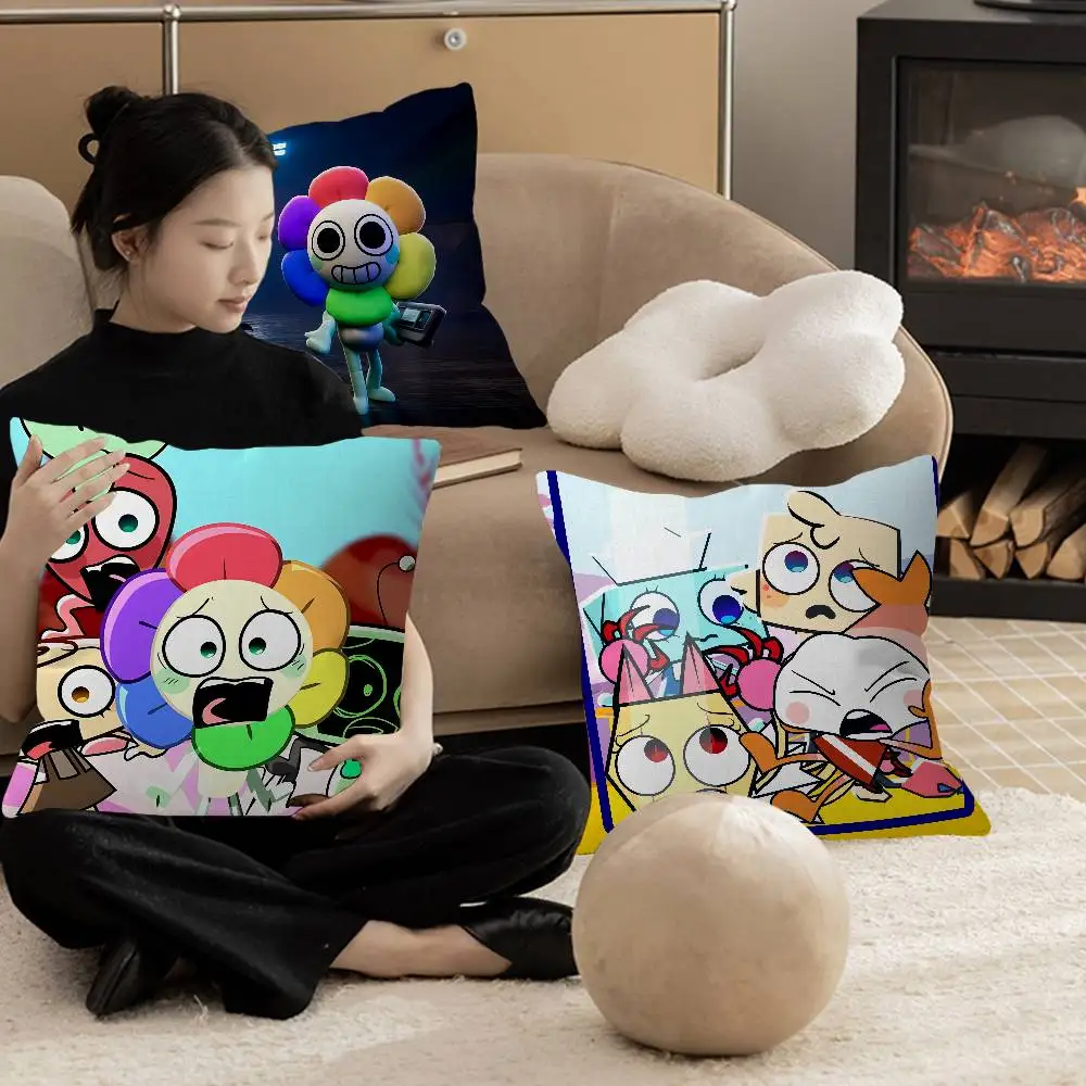 Hot Horror Game Dandys World Maple Design Cushion Cover Happy Autumn Harvest Decor Holiday Decorati Pillow Cover