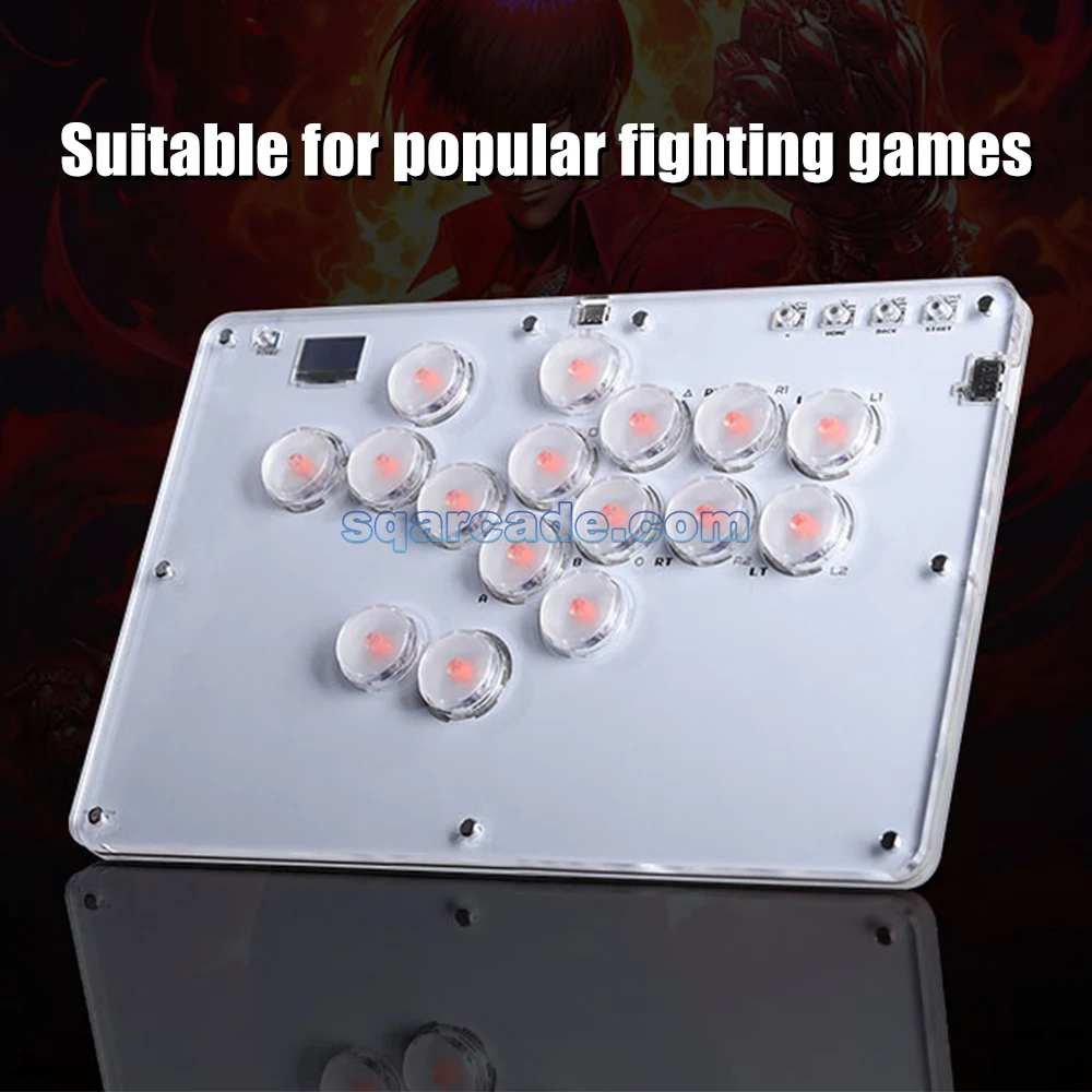 2025 FunFortress Mini Console All-Buttons Xinput/Dinput Controller encoder hot-swap per PC/NS/PS4 Controller di gioco joystick