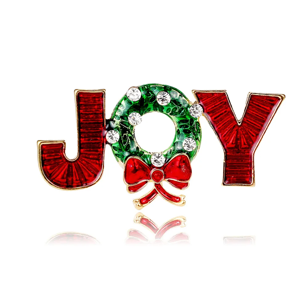 New Year Christmas Brooch, High Quality Rhinestone Christmas Snowman, Elk, Christmas Boots, Christmas Tree Pin Gift Jewelry