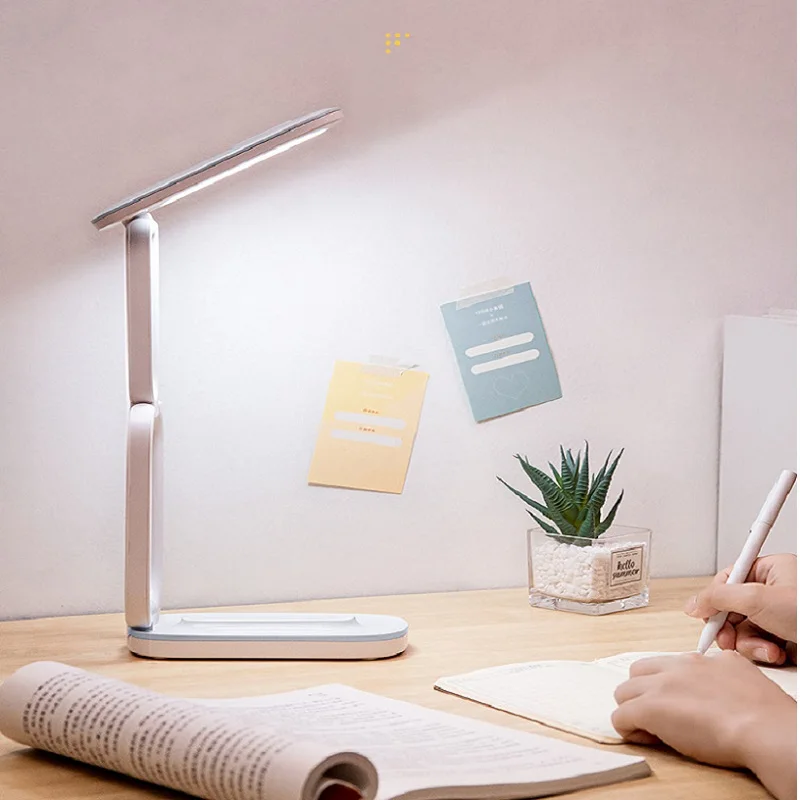 Led portátil dobrável candeeiro de mesa tipo carregamento usb fold led lâmpada de mesa de poupança energia recarregável aprender a ler luzes dos olhos