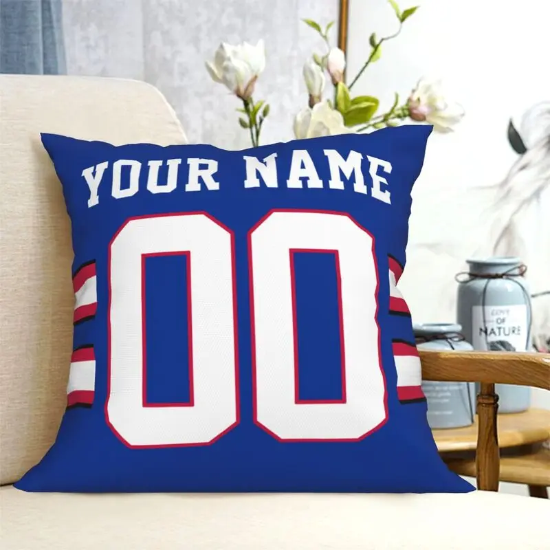 Custom Buffalo Name & Number Football Personalized Pillowcase, Football Gifts for Football Fan Son Grandson Friend Coworker