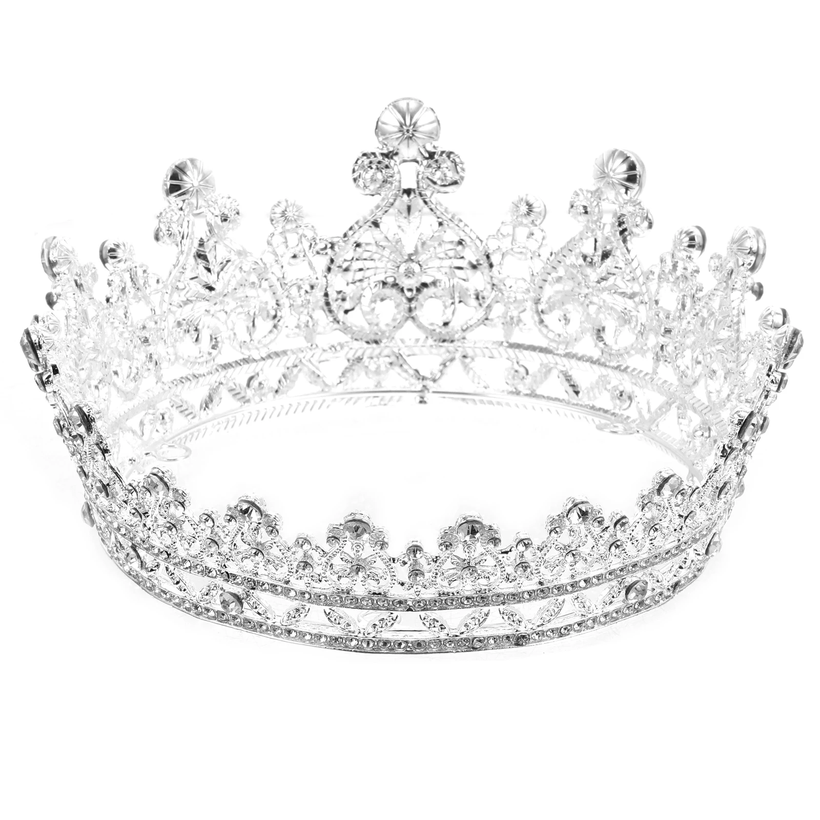 

Durable Lightweight Tiara Crown For Women Wedding Engagement Masquerade Cosplay Party Headwear Accessory
