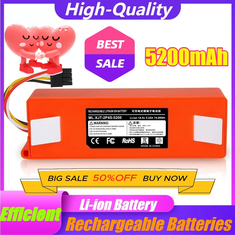 

14.4V for Xiaomi The First-generation Mijia Stone Sweeping Robot Spare Vacuum Cleaner Lithium Battery
