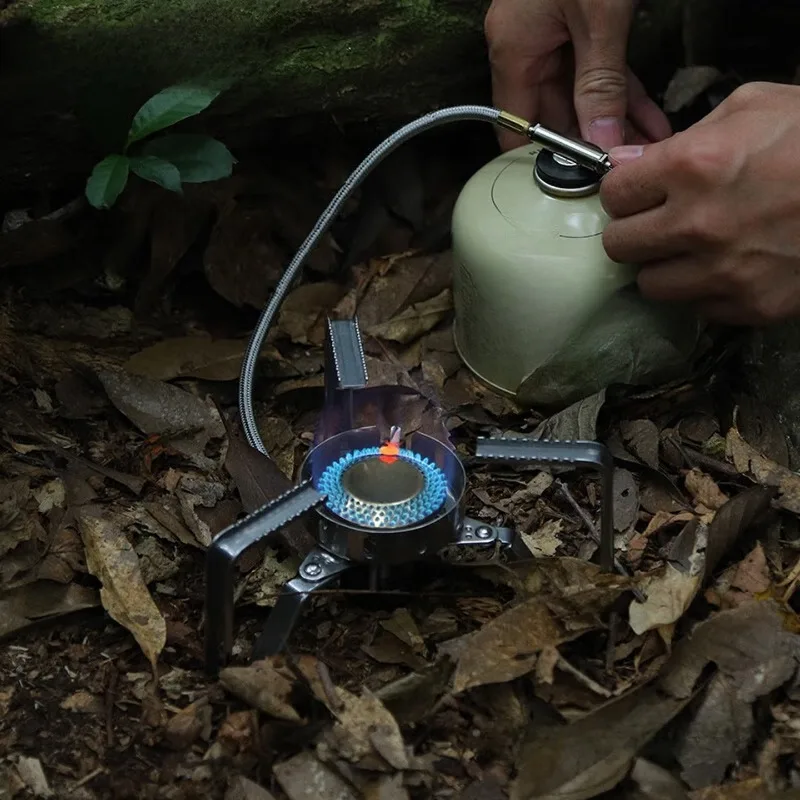 Split Gas Stove Outdoor Camping Camping Folding Stove