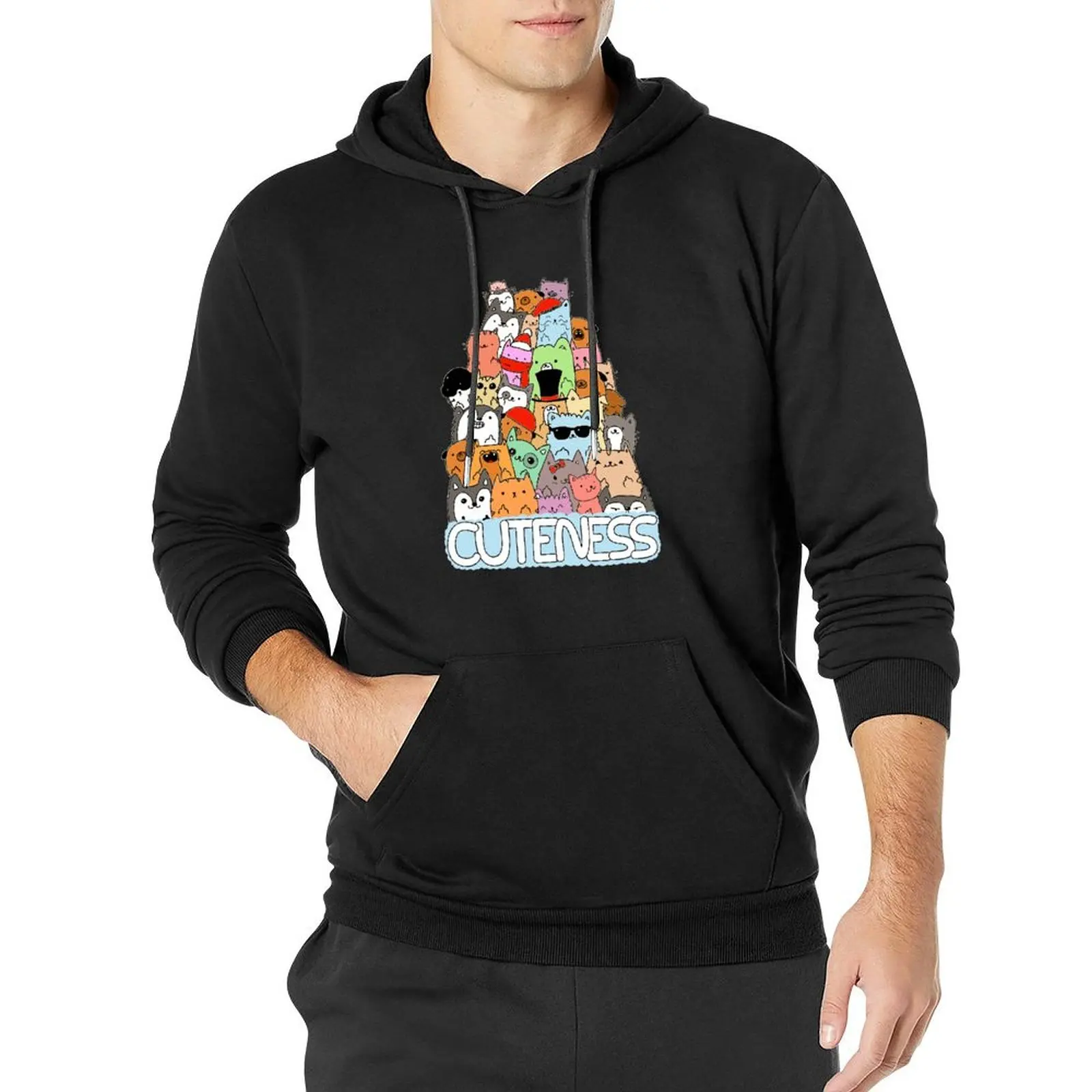 

Cuteness Pullover Hoodie fashion men big size hoodie