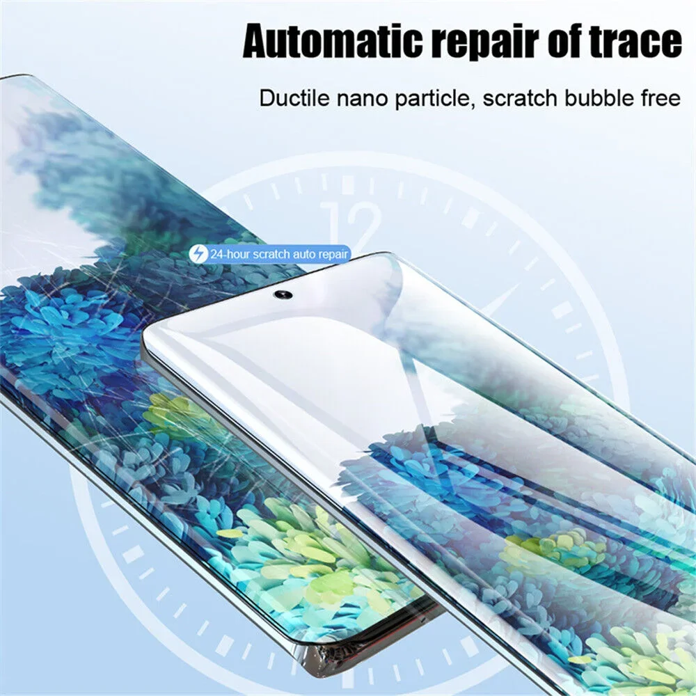 Full Adhesive Hydrogel Screen Guard For Huawei P50 Pro Nova 8 Pro Mate 50 Pro P60 Pro Nova 9 Hydrogel Shatterproof Screen Shield