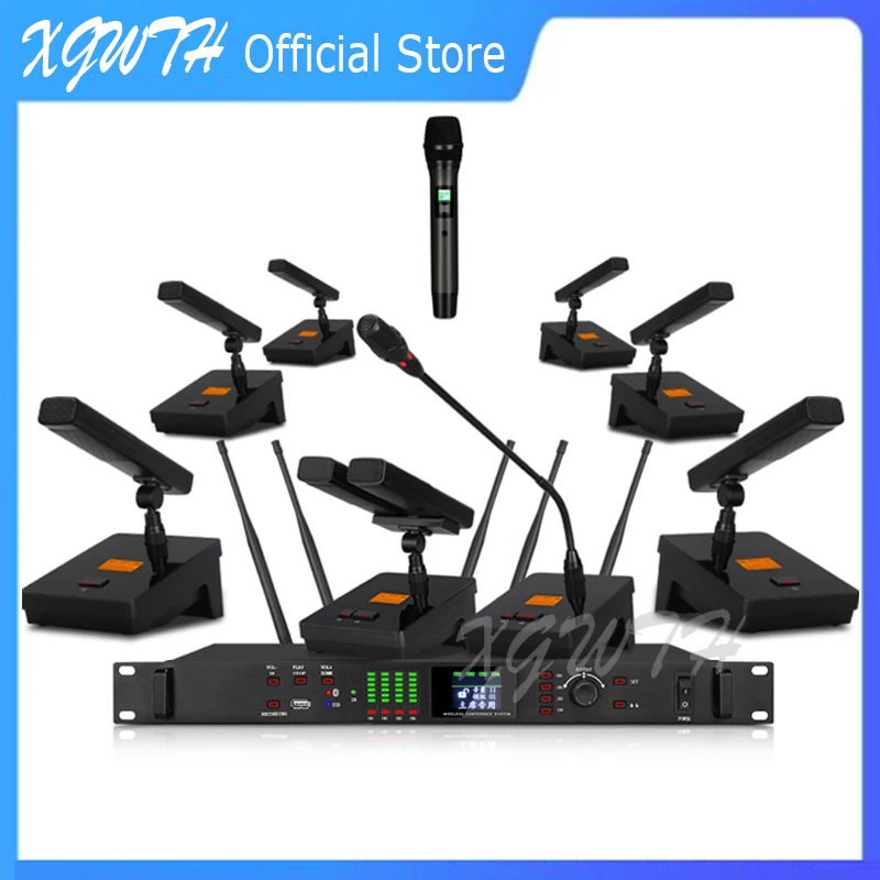 Wireless Conference Microphone Digital Hand In Hand Chairman Represent Gooseneck Condenser Mic Bluetooth Recording Equipment