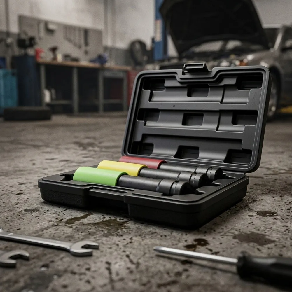 Color Coded Deep Lug Nut Socket Set Extended Wheel Sleeve Anti-Scratch Rim Protector Car Tire Replacement Auto Repair Hand Tool