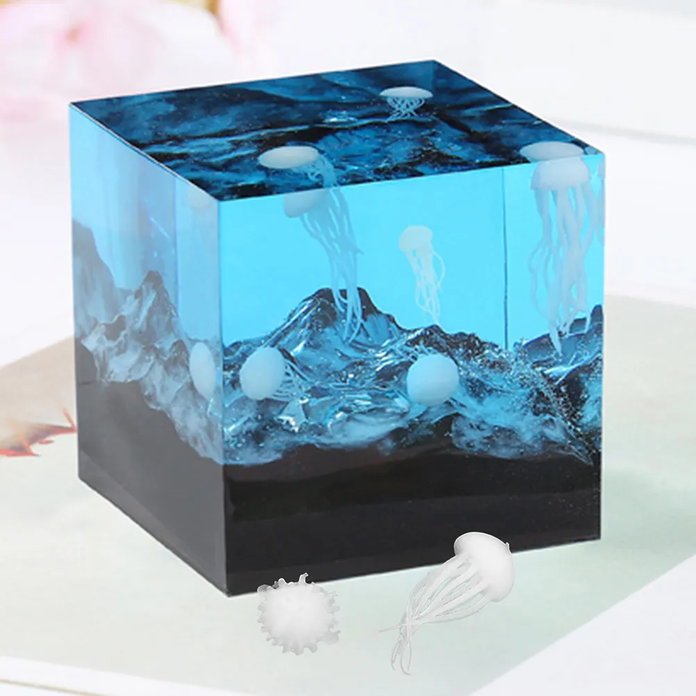 

2 набора миниатюрных фигурок морских животных, сложные фигурки из эпоксидной смолы, аксессуары для рукоделия из смолы для детей