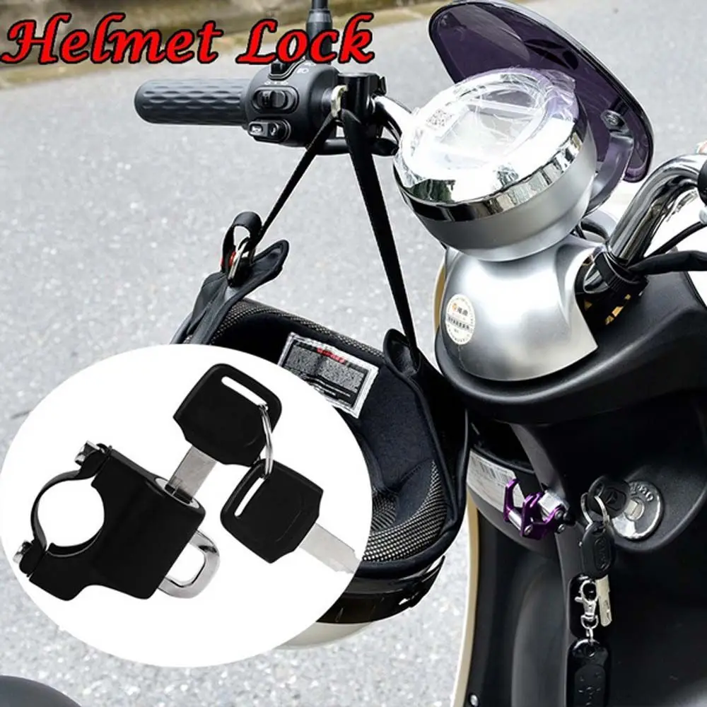 Security Anti-theft Motorbike Helmet Hook Handlebar Lock Motorcycle Helmet Lock