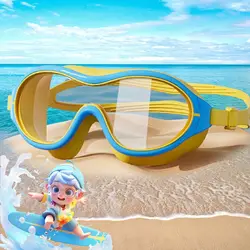 3 to 15 Years Old Kids Boys Girls Large Frame Swimming Glasses Goggles Adjustable Eyewear