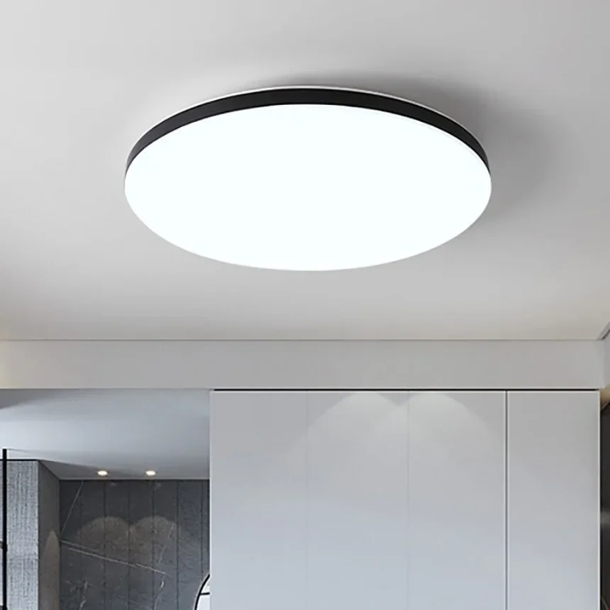 LED plafonnier Simple circulaire étanche et anti-poussière trois preuves lumière salon chambre salle de bain couloir maison lumière