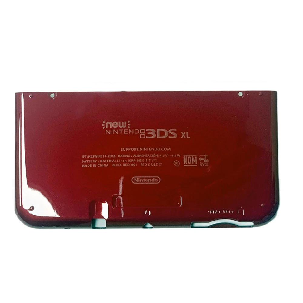 Top and Bottom Housing Shell Case Replacement Part for NEW 3DS LL/XL – Red