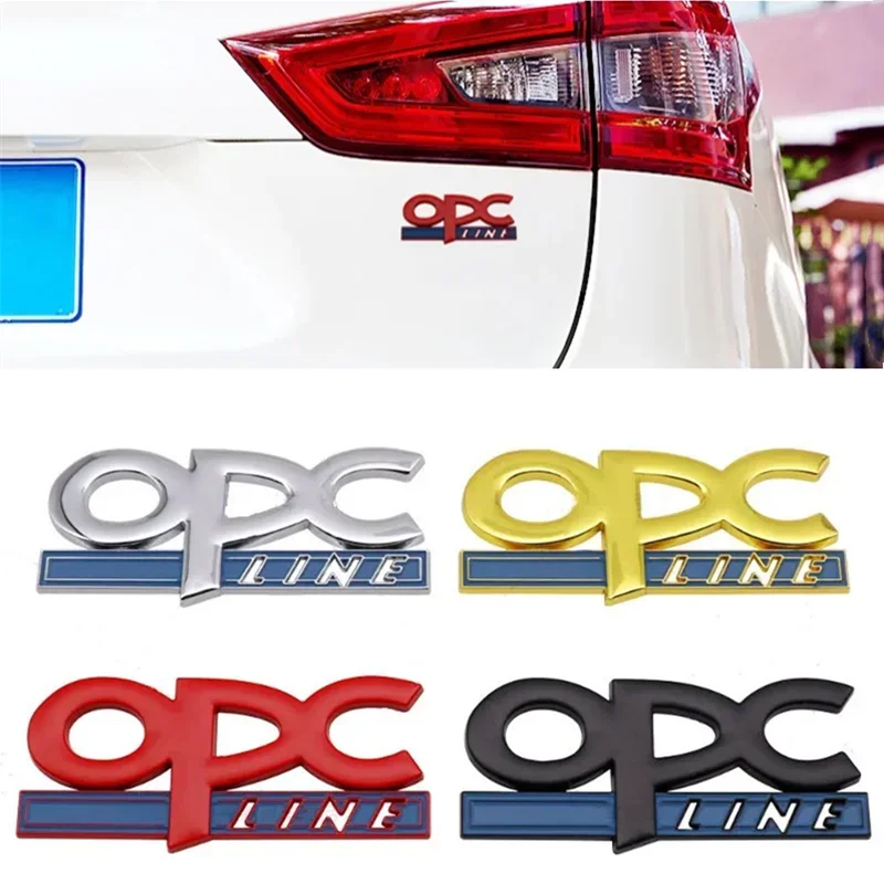 3D Metal OPC Line Car Rear Boot Trunk Emblem Badge Sticker Decal Accessories For Opel Insignia Corsa E Astra H J D Zafira Vectra