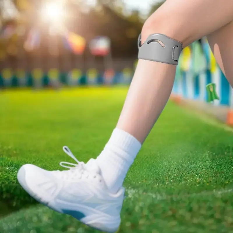 Breathable Knee Protector with Adjustable Silicone Tendon Straps; Two-piece Elastic Patella Stabilizer.
