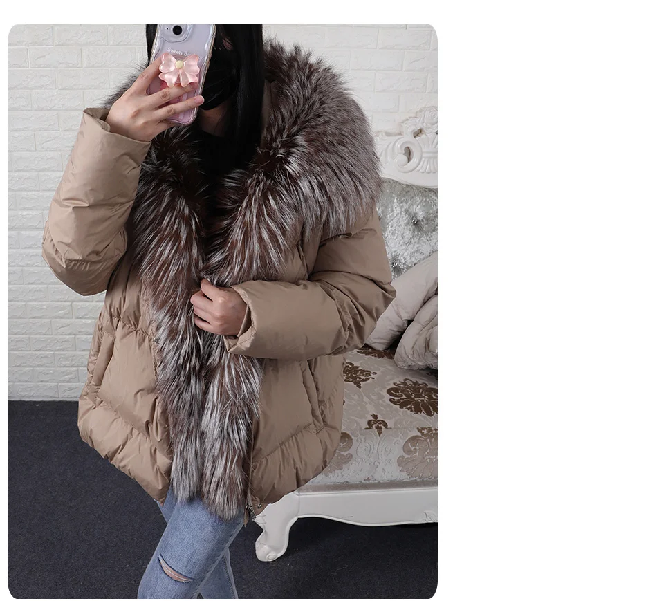 2026 MAOMAOKONG White Duck Down Jacket Winter Women