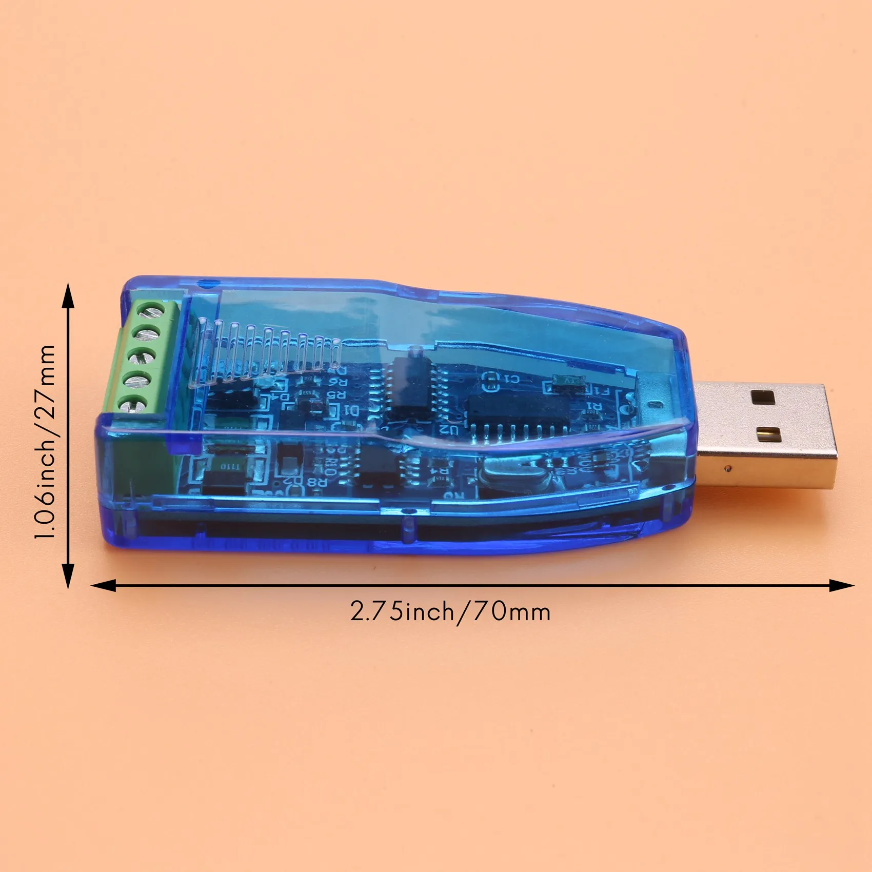 USB เป็นโมดูลการสื่อสาร RS485ตัวแปลงสัญญาณแบบกึ่งสองทิศทาง