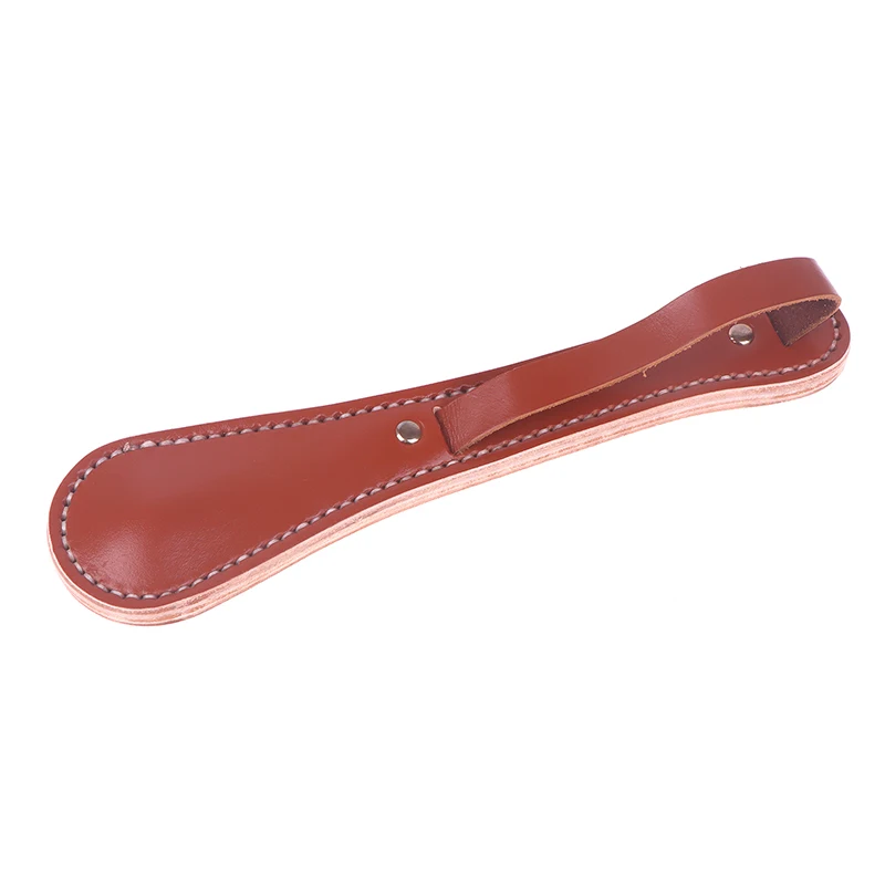 1Pc Classic Boston Leather Racket Multi-function Self-protection Cowhide Contains Lead Block Portable Tactical Tool