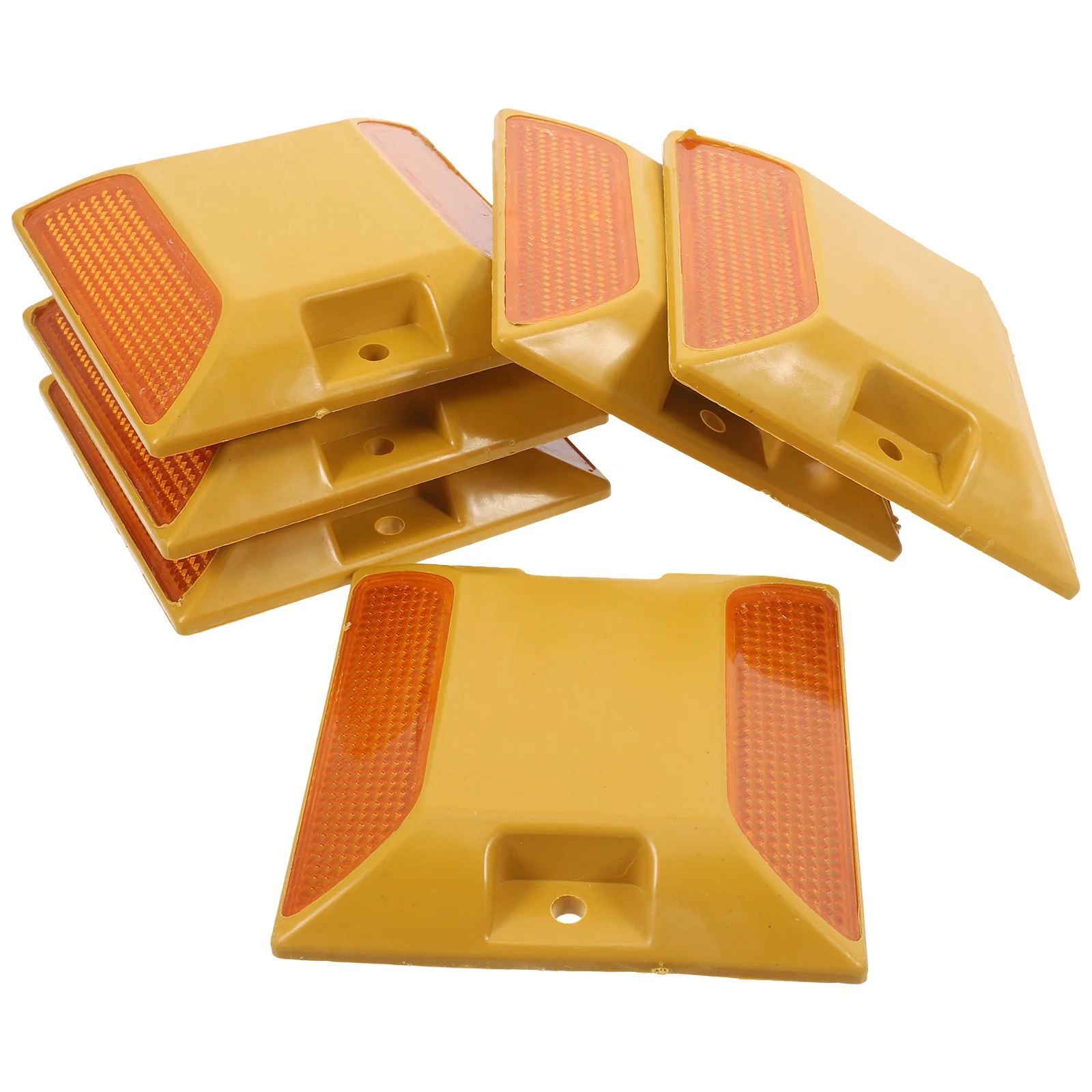 

6pcs Driving Road Markers Reflective Lane Markers Pavement Marker Heavy Duty Reflectors Driveway Markers Driveway Reflectors
