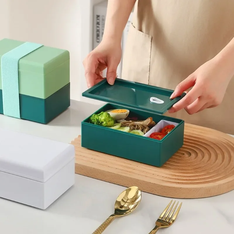 

Layered Split Type Japanese Bento Box, Salad Fruit Box, Single-layer/double-layer Optional, Household Kitchen Supplies