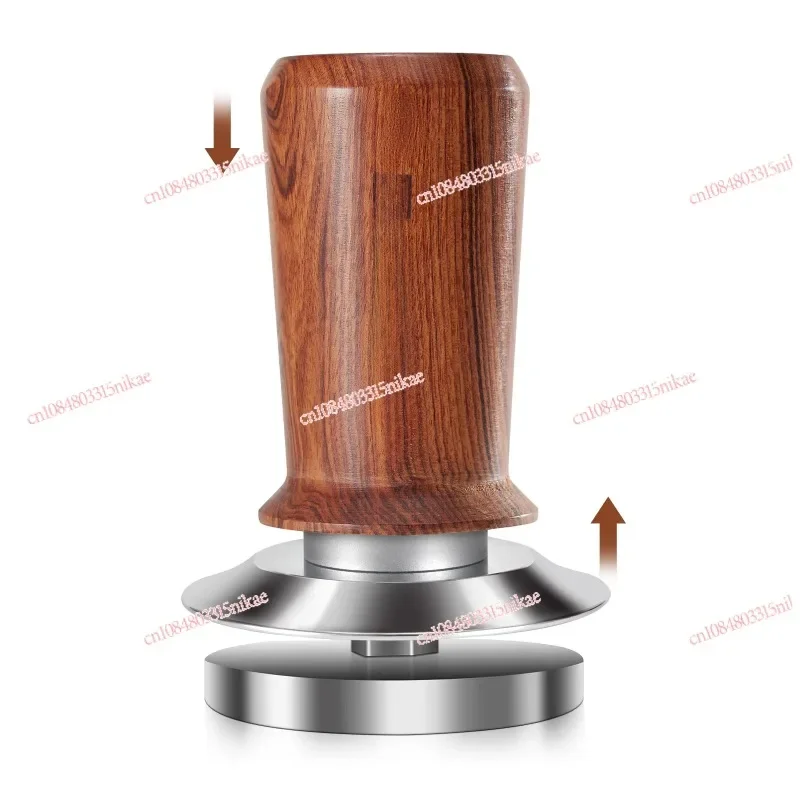 Espresso powder press 30 LBS elastic 51mm53mm58mm304 stainless steel powder press Solid wood powder hamme