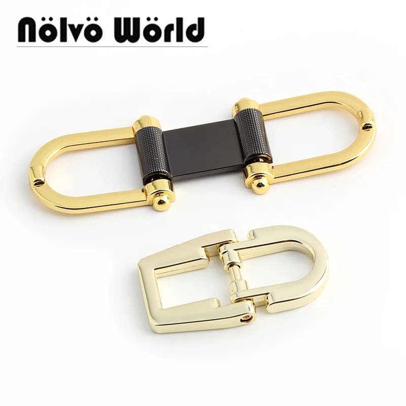 10-50pcs 2 Size 2 Colors Metal D-type Connector Women Purse Handbag Fashion Bags Ladies Belt Parts Metal Accessories