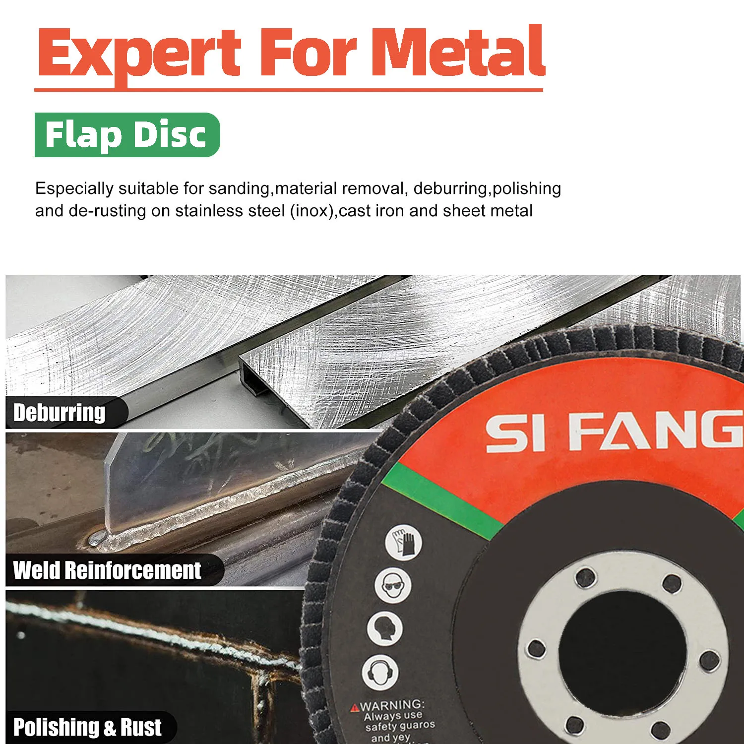 115mm 4,5 zoll T29 Professionelle Flap Discs Schleifen Räder Schleif Scheiben Für Winkel Grinder 40-320 Grit 2-10Pac – Detail 7