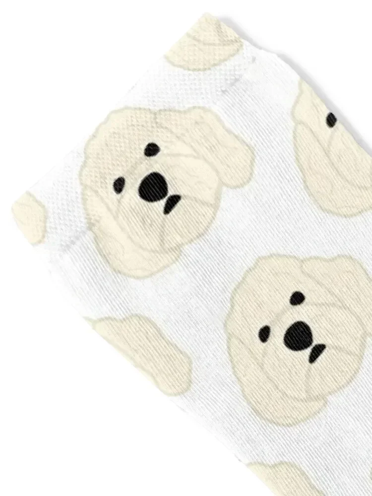 Maltipoo Head Socks Run funny gift anime New year's Ladies Socks Men's