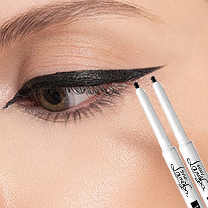 Black Brown Quick-drying Eyeliner Waterproof Liquid Eyeliner Gel Pen Long Lasting Smooth Pencil Not Blooming Eye Makeup Cosmetic